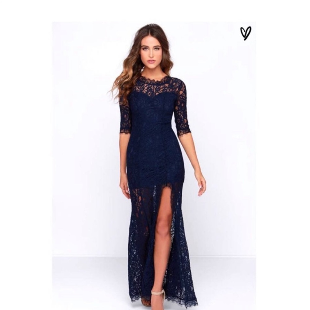 “The One and Only” Navy blue maxi dress from Lulus.*